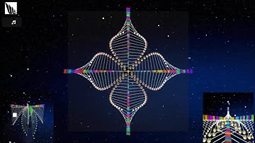 A Cross Style of Polyrhythmic Pendulum Wave! visualization. #javascript #threejs #pendulum