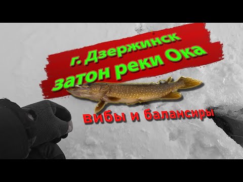 ЗИМНЯЯ РЫБАЛКА на балансиры и вибы; река Ока, Дзержинский затон