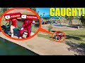 Drone catches subscribe heads at the park they were so mad