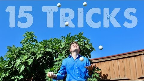 6 BALL JUGGLING TRICKS (easy to hard)