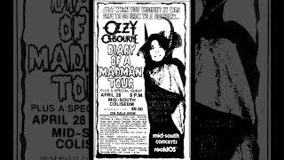 Ozzy Osbourne LIVE In Memphis 4/28/1982 REMASTERED