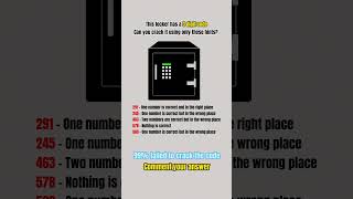 Famous Crack the Code Challenge! Can You Beat the 99%? | #shorts Wealth