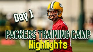 Green Bay Packers Training Camp Highlights | Day 1