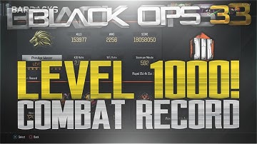 BLACK OPS 3 - "LEVEL 1,000!" MY CLASS SETUPS, STATS & MORE! (BO3 LEVEL 1000)