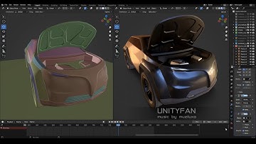 concept car quick modeling - vehicle 006 - part 8 - 4x timelapse