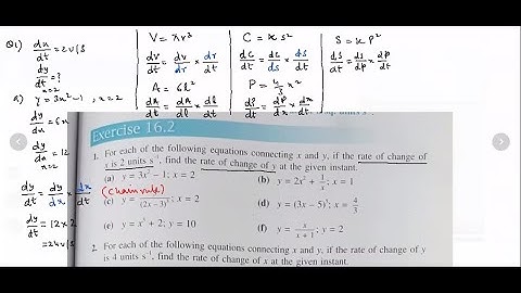 Rate of change | O Level(Add Math) | A Level(Math)