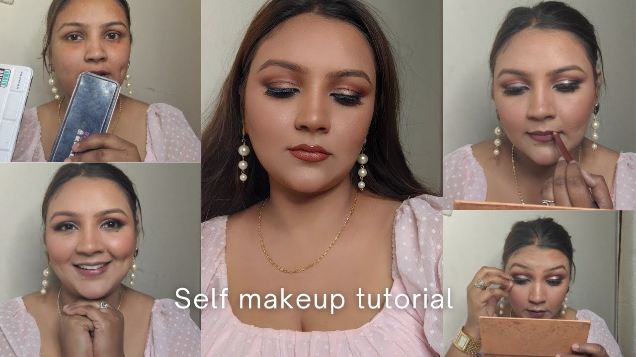self makeup tutorial for beginners step by step - YouTube