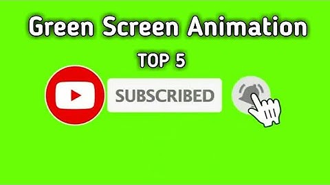 Top 5 || Green Screen Animated Subscribe Button || Green Screen Effects