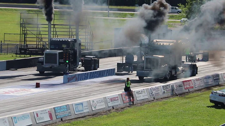 Big Rig Drag Race - Justin Clifton vs Rick Fenwick...