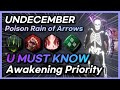 [UNDECEMBER] Awakening priority, Poison Rain of Arrows