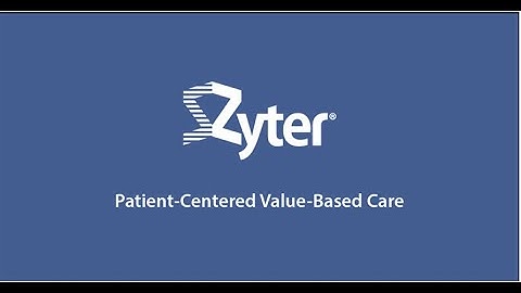Patient Centered Value Based Care. Enabled By Zyter