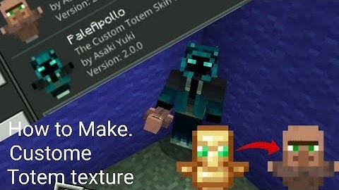 How to make custom totem texture for Minecraft Bedrock Edition