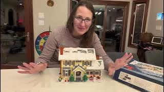 Christmas Holiday House Set - LED DIY Snow Village, Christmas Decor Gift for All Ages