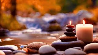 Relaxing  spa water sounds,  Water Stream Sounds,Candle Flame Meditation, Spa sounds for sleep