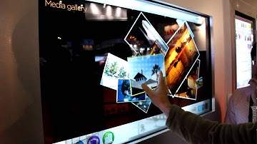 ISE2011 LG 47" Transparent touchscreen