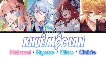 KHUÊ MỘC LAN - Hương Ly & Jombie (G5R) | Kokomi / Ayato / Nilou / Childe A.I cover