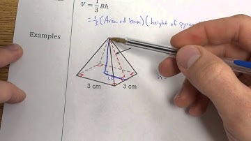 Notes 14-6 Volume of Pyramids and Cones