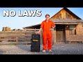 Overnight in an Abandoned Ghost Town - NO LAWS