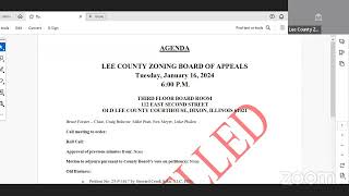 Lee County Zoning Board of Appeals Guide