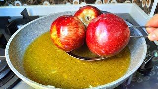 Just throw apples into boiling oil! I won't buy from the store anymore! Easy and delicious