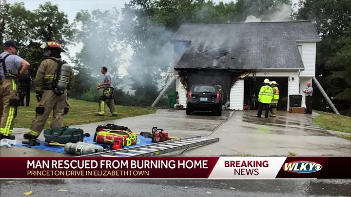 Man rescued from burning home in Elizabethtown
