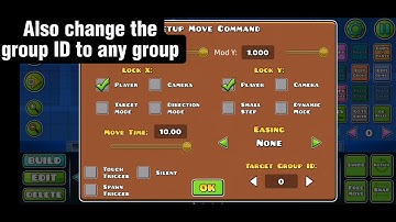 How to make an object follow the player in geometry dash 2.2