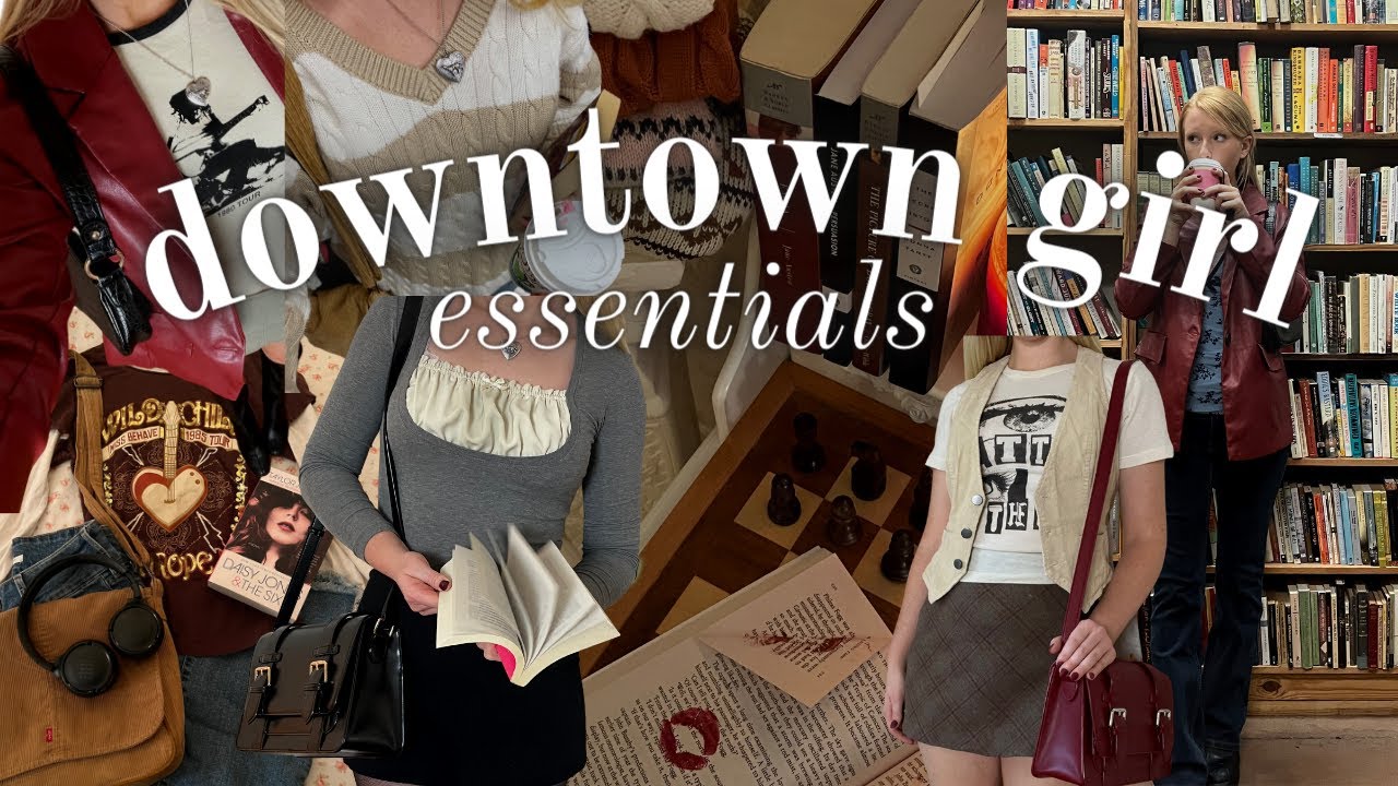 downtown girl aesthetic essentials & how I style them 🎸☕️🍂 