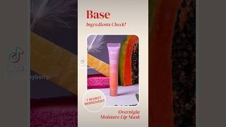 Base Overnight Moisture Lip Mask Ingredients Check