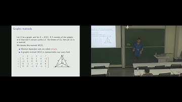 2019-07-25 Nick Brettell, Recent work on characterising matroids representable over finite fields
