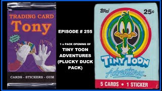 Trading Card Tony - Tiny Toon Adventures Plucky Duck Pack - Pack Opening