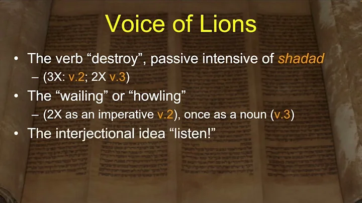 Zechariah Chapter 11 - Doctor Charles Missler