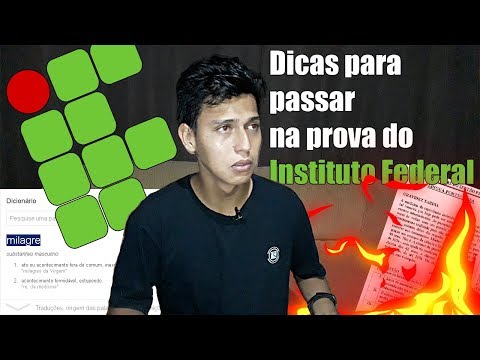 Como Passar Na prova Do INSTITUTO FEDERAL (IF)