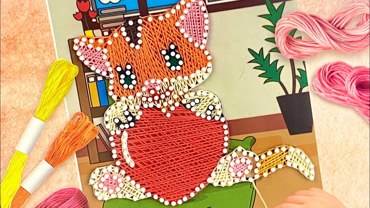 СТРИНГ АРТ Набор из  ФИКС ПРАЙС КАРТИНА НИТКАМИ