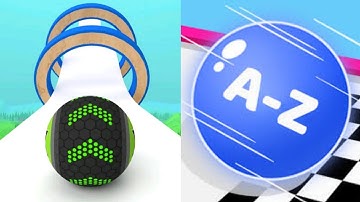 ⚽GOING BALLS🎱🔥 VS 🆎A-Z RUN🏁💯 All Levels Gameplay Android, iOS