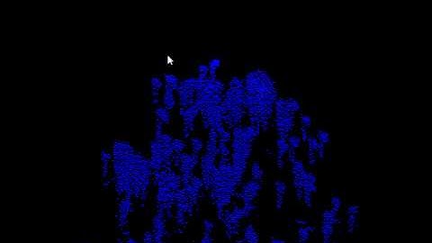 Water with cellular automation