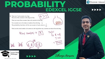 Edexcel IGCSE Maths Probability Question Explained | Step-by-Step Solution