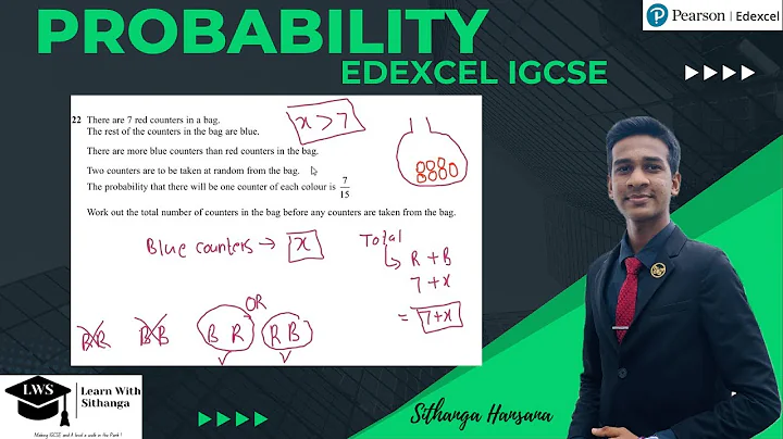 Edexcel IGCSE Maths Probability Question Explained | Step-by-Step Solution
