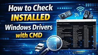 How to Check Installed Windows Drivers with CMD