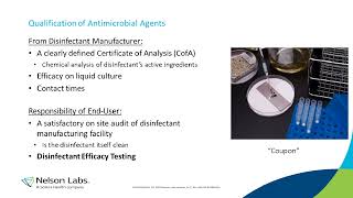 Disinfectant Efficacy Testing - Coupon/Carrier Method