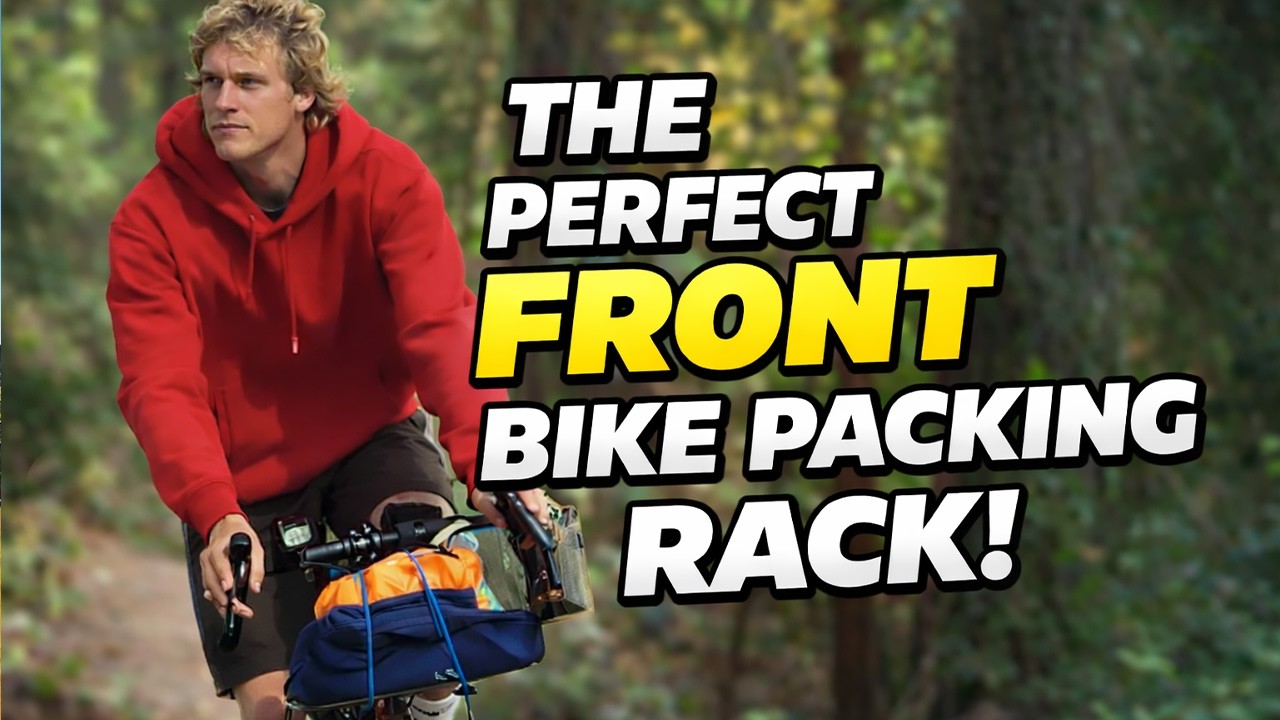 Turning a Heavy Basket Into the Perfect Bike Packing Rack - YouTube