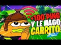 JUEGO A MAS DE 100 DE PING | DUOS CON C3JO | FORTNITE