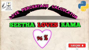 Love calculator using python