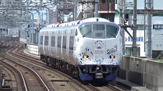 【はるか通過！】阪和線 281系 特急はるか10号京都行き 鶴ヶ丘駅