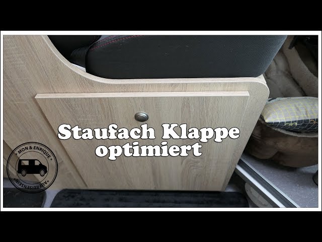 Staufachklappe unter der Sitzbank optimiert - Clever Vans - Kastenwagen 
