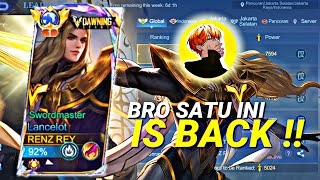 AKHIRNYA TOP GLOBAL LANCELOT RENZ REY BALIK LAGI KE GAME MOBILE LEGENDS INI!! 💀