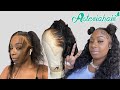 SPACE BUNS | ASTERIA HAIR 16&quot; WATER WAVE WIG 🌊 DETAILED INSTALL | arrogant tae inspired look