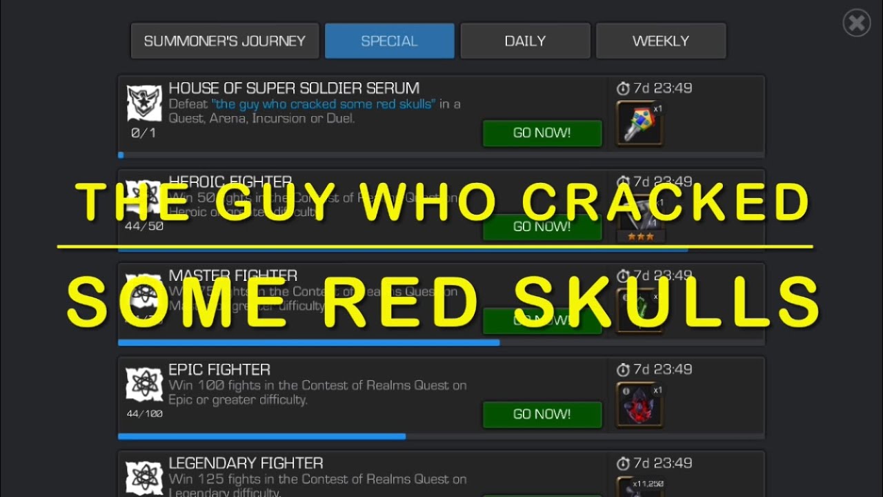 The Guy Who Cracked Some Red Skulls | Marvel Contest of Champions