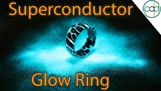 Making a GLOWING Acid Etched Superconductor Ring with Obsidian Facets (Part 2.)