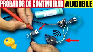 ✅Como hacer un TESTER probador de CONTINUIDAD AUDIBLE✅