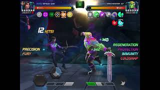 AW Season 44 war 03 path 4 node 5  Kate Bishop vs Hulking